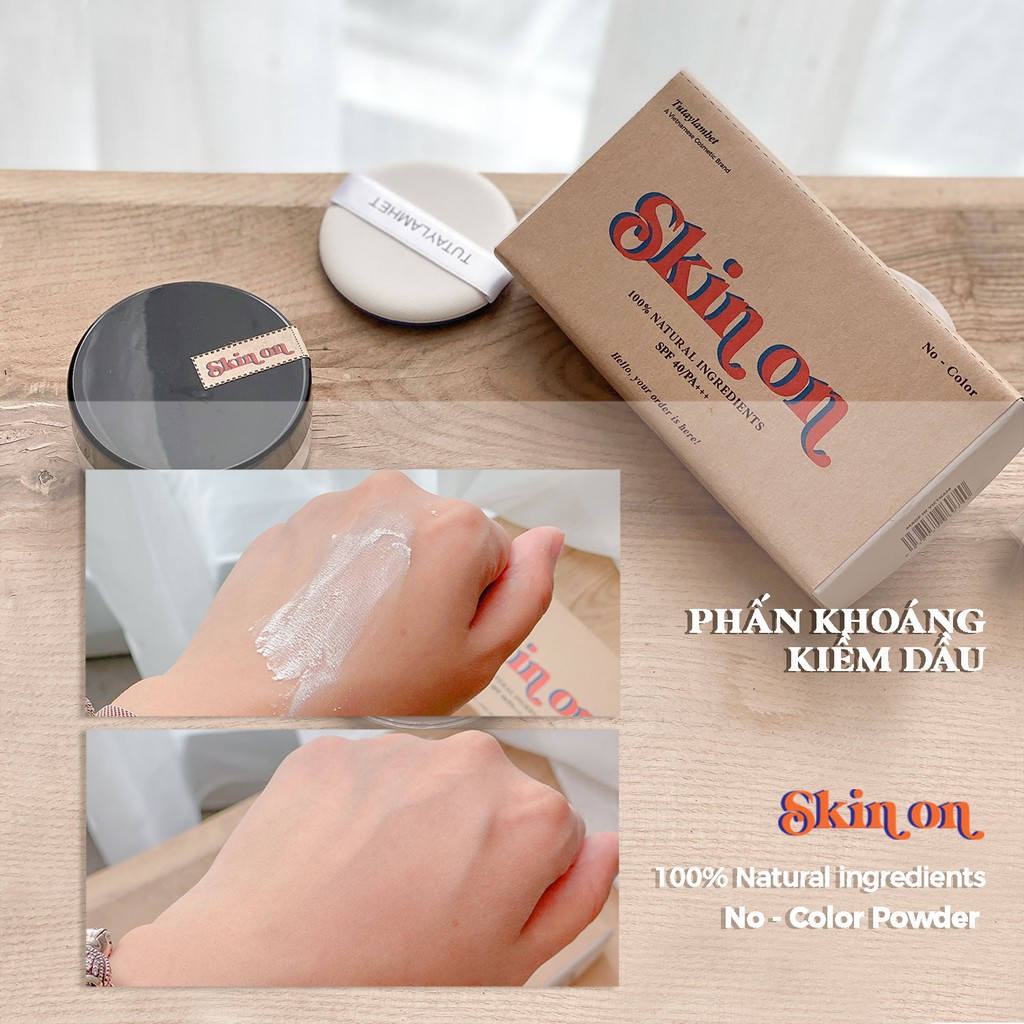 Phấn khoáng kiềm dầu SKIN ON