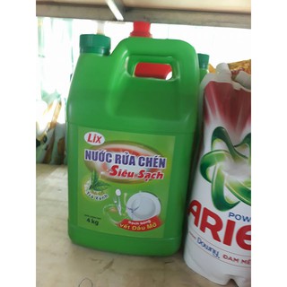 Nước rửa chén Lix trà xanh 4L