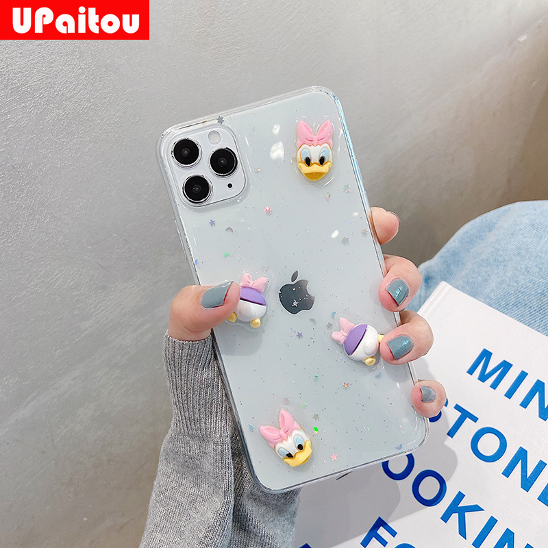 DONALD DUCK ốp điện thoại Kim Tuyến Nước Hình Vịt Cho Iphone 12 11 Pro Max 12mini Se2020 X Xr Xs Max 7 8 6 6s Plus | BigBuy360 - bigbuy360.vn