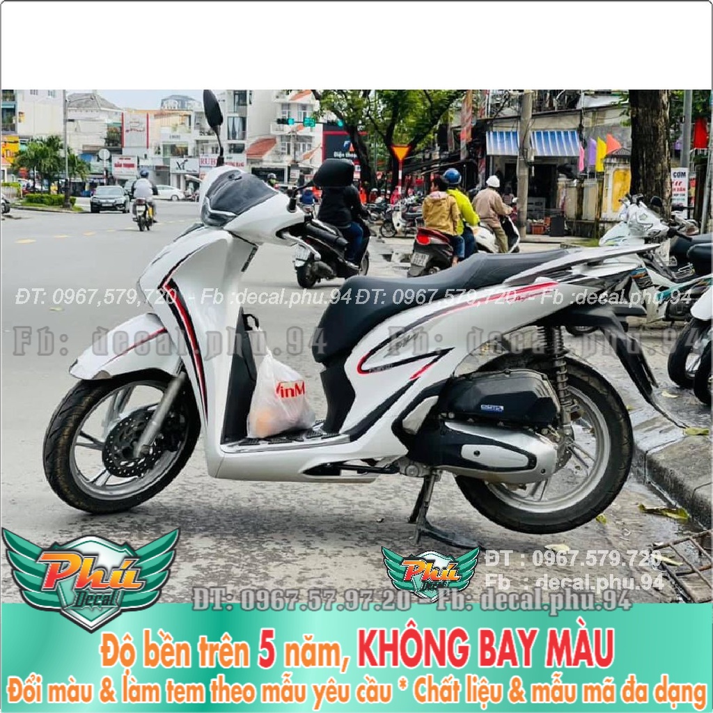 Tem rời SH 2020 xe trắng chỉ đen (K)