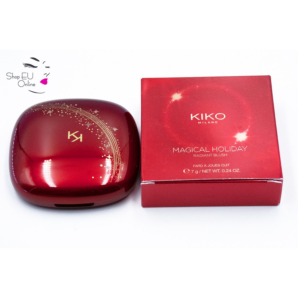 Phấn má Kiko ❤️FREESHIP❤️ Má Hồng Kiko - Magical Holiday Radiant Blush (nâu cam) Kiko Milano - Italy