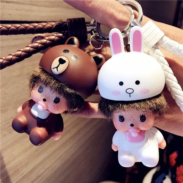 Móc Khoá Hình Các Em Bé Ngộ Nghĩnh ✓ BÉ THỎ CONY TRẮNG ✓ Mẫu Mã Độc Đáo, Mới Nhất 2018 ( Có Kèm Chuông )