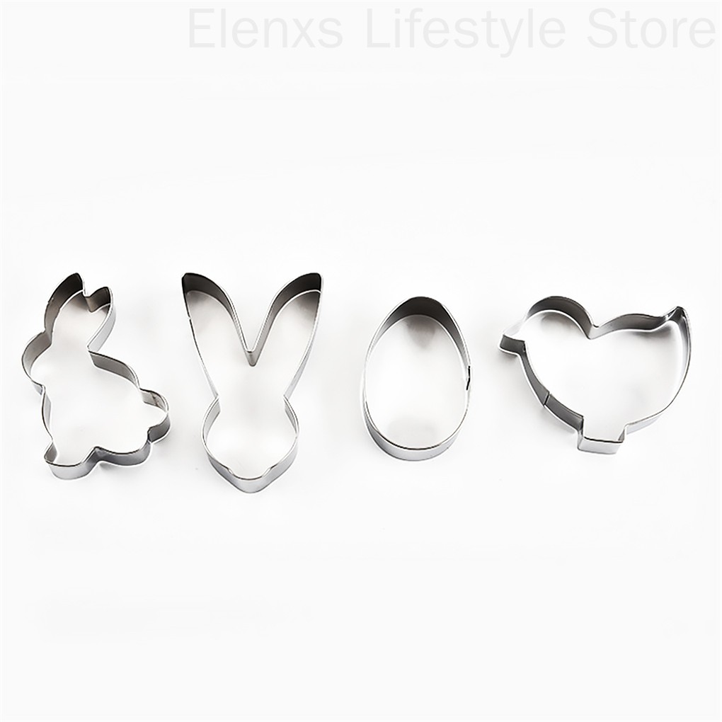 Set 4 Khuôn Cắt Bánh Quy Bằng Thép Không Gỉ