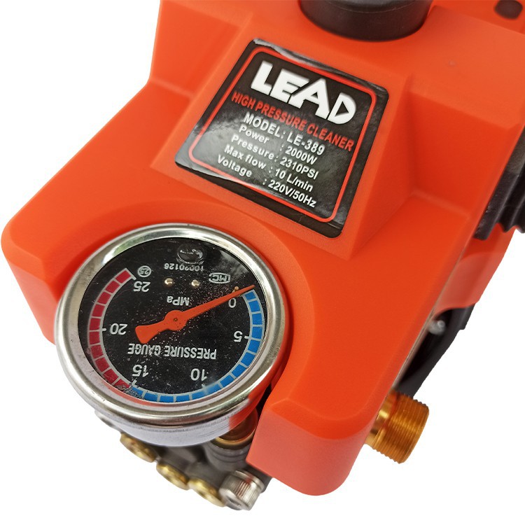 Máy rửa xe gia đình LEAD LE389, Công suất 2000w, Công nghệ Nhật, Máy phun áp lực cao, Bảo hành 12 tháng, Hàng chính hãng