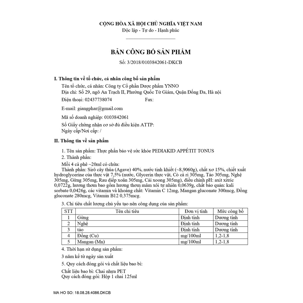 Thực phẩm bảo vệ sức khỏe PEDIAKID APPETIT TONUS – Hỗ trợ kích thích cảm giác thèm ăn, giảm mệt mỏi và phục hồi sức khỏe