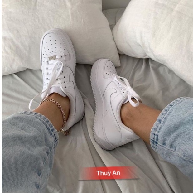 Giày thể thao AF1 trắng full , giày dép nam nữ sneaker air force 1 hot hit bản đẹp full box