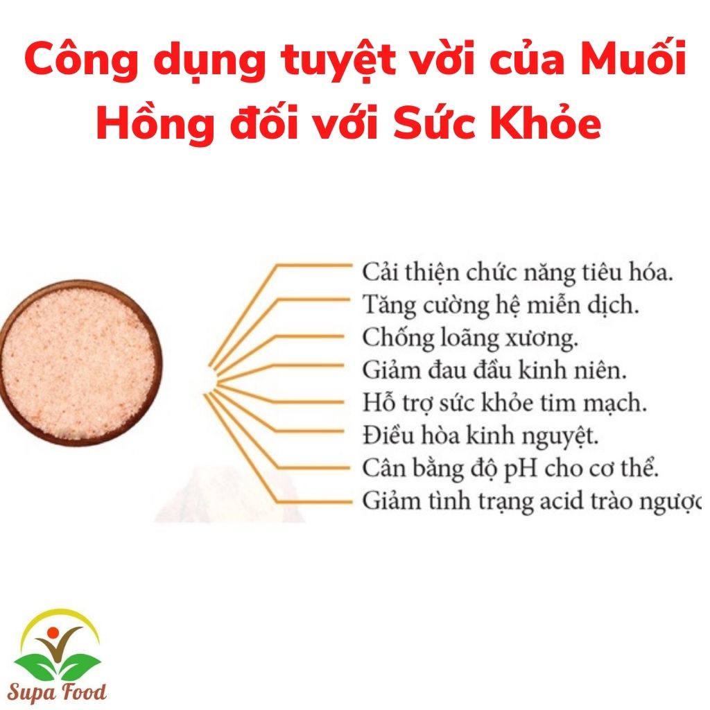 Muối Hồng - muối hồng Himalaya Hạt Mịn Nấu Ăn, Nấu Sữa, Làm đẹp, Thải Độc - MUỐI tắm - OneFood