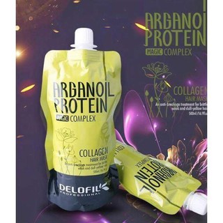 Hấp dầu siêu mượt Collagen Delofil Arganoil Protein 500ml