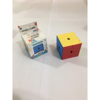 RUBICK 2X2 MAGIC CUBE 2 tầng màu stickerless nhựa ABS cao cấp