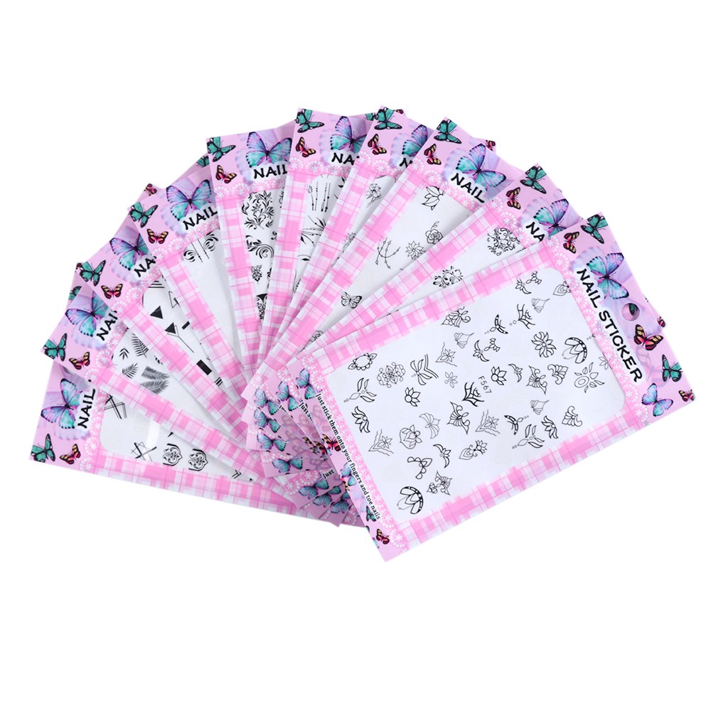 Hình dán 3D xinh xắn trang trí móng tay nghệ thuật