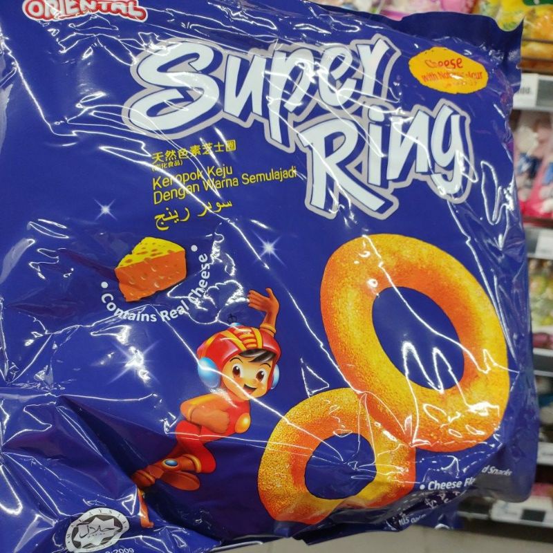 Snack Super Ring Cheese Oriental 112G (8 Gói x 14G)
