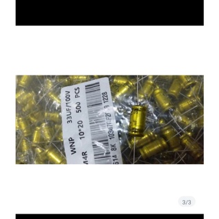 5 tụ loa 2 đầu 33uf 100v