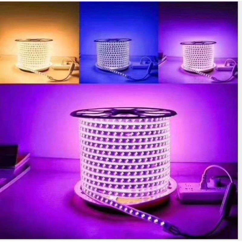 Dây đèn led đổi 3 màu 5730 vàng _xanh dương và pha vàng xanh dương
