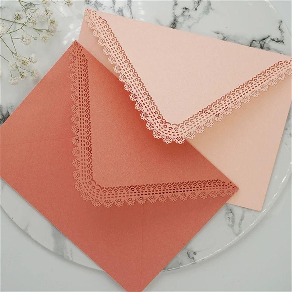Thiệp Mời Đám Cưới / Quà Tặng Bằng Giấy Phối Ren Rỗng Kiểu Retro DIY
