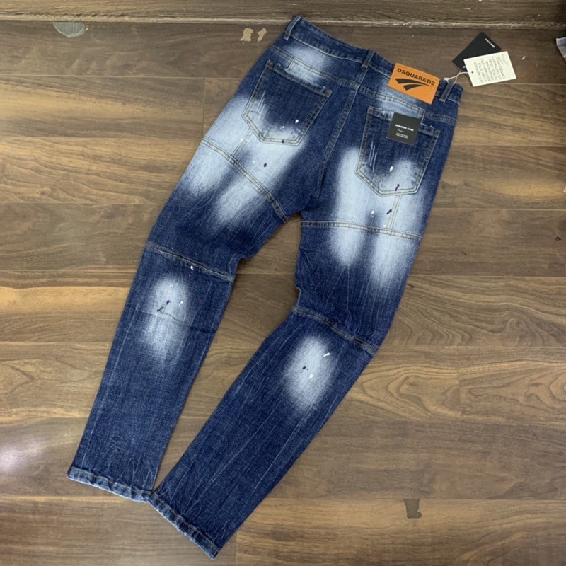 Quần bò dài nam thêu mác logo khoá vàng cực đỉnh | BigBuy360 - bigbuy360.vn