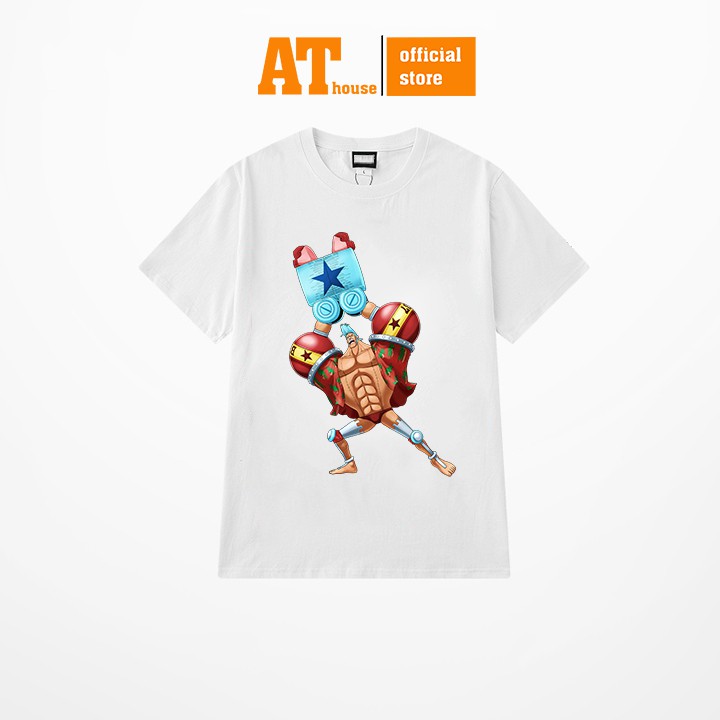 Áo thun unisex form rộng One Piece MS32 Franky đẹp độc lạ vải dày mịn