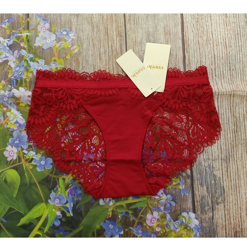 Quần lót nữ Corèle V lưng vừa phối ren sexy 02133A nhiều màu