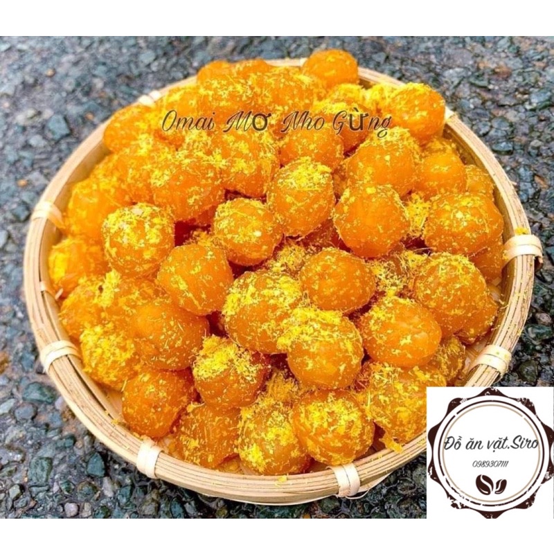 Ô Mai mơ dẻo gừng 500g,đồ ăn vặt