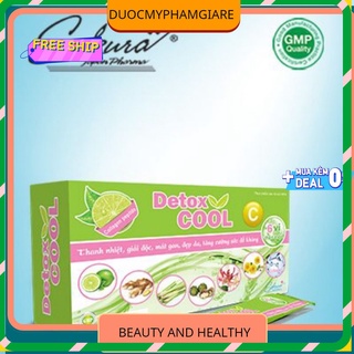 SAKURA DETOX COOL bột sủi Thanh nhiệt – GĐẹp da với các thành phần đều được bào chế từ thảo mộc truyền thống