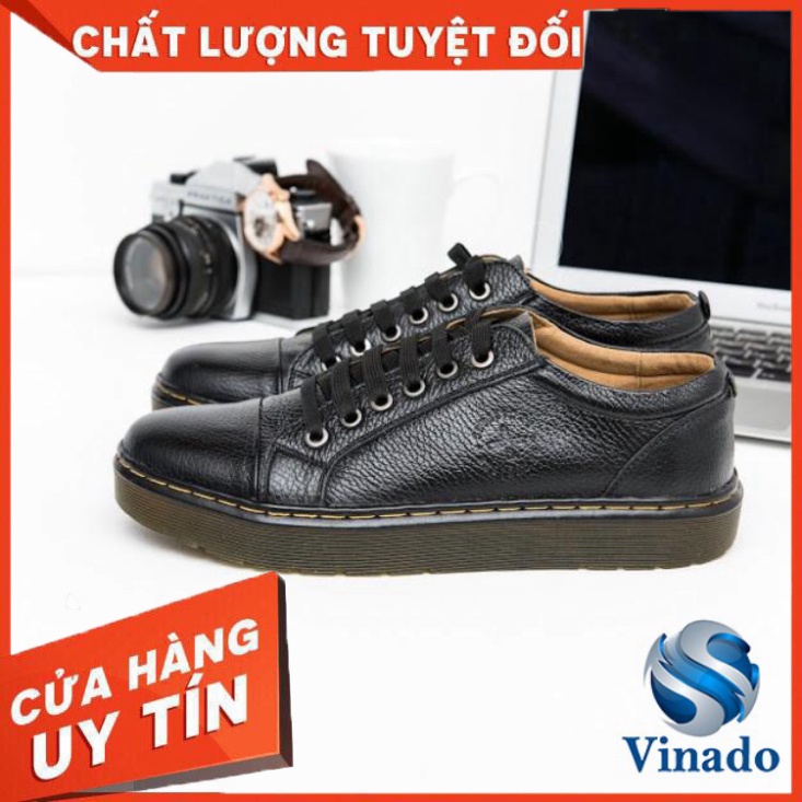 Giày doctor Martens nam da bò loại tốt đế khâu chắc chắn BT69 - Hàng nhập khẩu