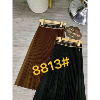 #8831 Chân váy dạ xếp ly dáng dài cạp to chất đẹp hàng cao cấp #8831