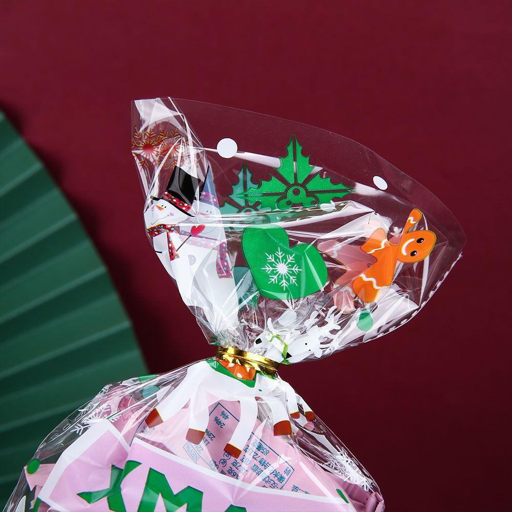 Túi Đựng Bánh Kẹo Trong Suốt Hình Ông Già Noel
