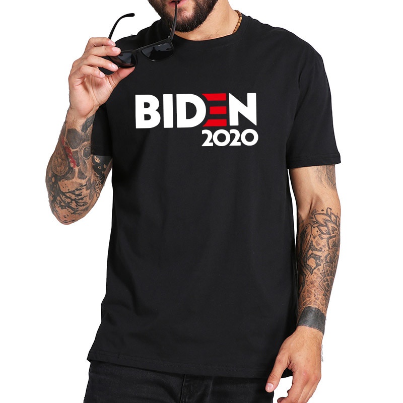 Biden 2021 Áo Joe Biden Cho Tổng Thống Áo Thun 100% Cotton Mềm Mại Thoáng Khí Tee Cơ Bản Tay Ngắn Ca