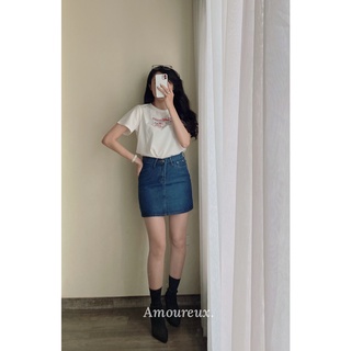 [Amoureux] Áo phông trắng "California" (Ảnh thật)