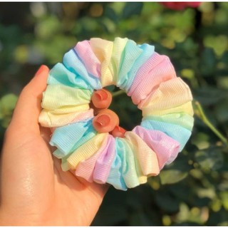Scrunchies Rainbow Cầu Vồng - Dây Cột Tóc Vải