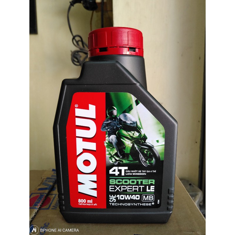 Dầu nhớt xe máy Motul Scooter Expert Le 10w40 (800ml)