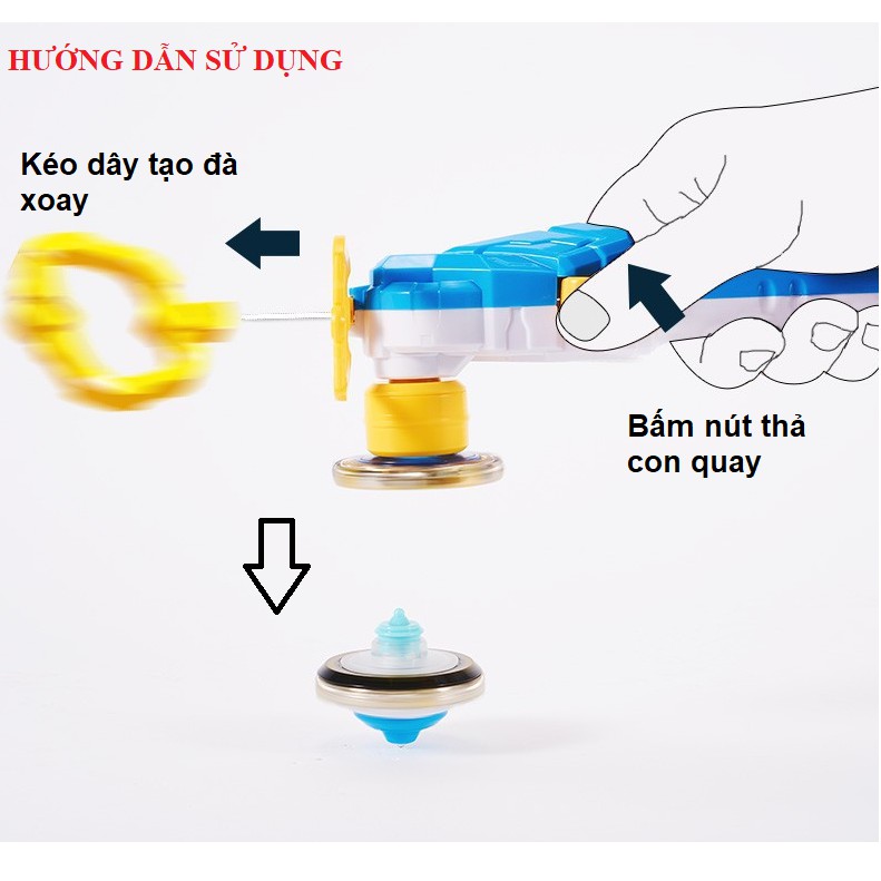 Phụ kiện tay kéo con quay Nado Đồ chơi Đại Chiến Vô Cực đồ chơi trẻ em mã 634945