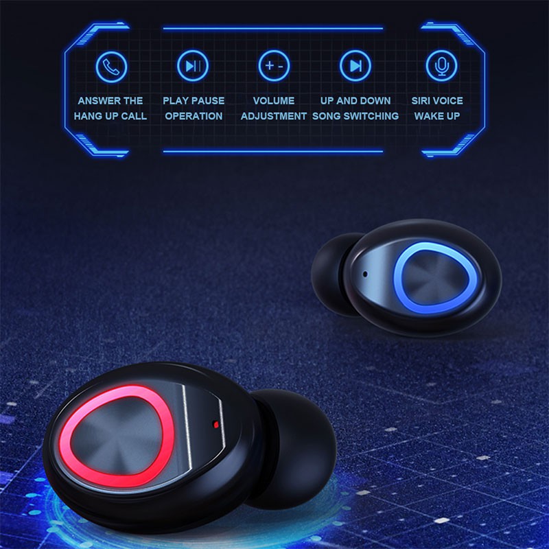 NBX F10 wireless bluetooth headset 5.0 sports waterproof earplugs large-capacity charging compartment for mobile phone charging