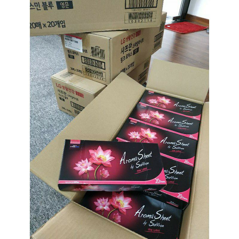 GIẤY THƠM AROMA HƯƠNG HOA SEN DÙNG CHO MÁY GIẶT KHÔ LG STYLER - HÀN QUỐC