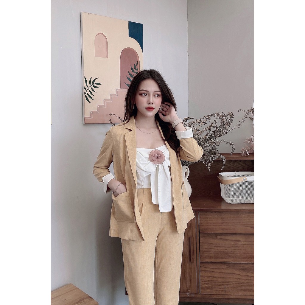 [Mã FAMALLT5 giảm 15% đơn 150k] Áo vest dài túi ốp phối tay - 20Again | BigBuy360 - bigbuy360.vn