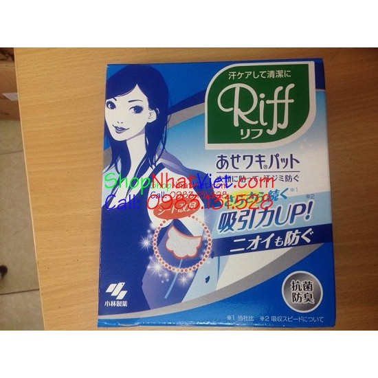 Miếng Dán Mồ Hôi Nách Nhật Bản Riff Hộp 40 Miếng Siêu Thấm Hút