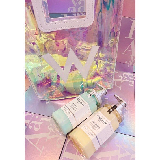 Túi 7 Màu Holagram Weilaiya Chính Hãng Limited PVC Dẻo, Túi Bling Hot Trend, Túi Xách Tay Đựng Mỹ Phẩm Dầu Gội Skincare