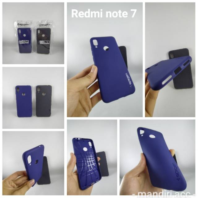 Ốp Điện Thoại Mềm Dạng Dẻo Bề Mặt Gồ Ghề Cho Spigen Xiaomi Redmi Note 7