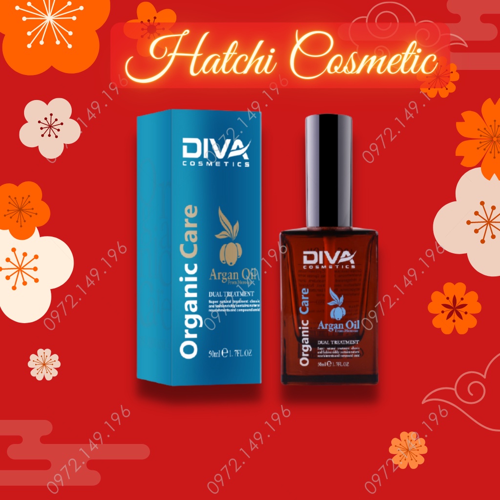 Tinh Dầu DIVA Argan Phục Hồi Tóc Hư Tổn 50ml