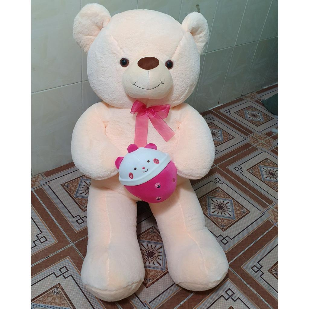 Gấu bông Teddy - Gấu bông teddy ôm ly trà sữa đáng yêu lông thỏ mềm mịn, quà tặng cho người thân, bạn bè.