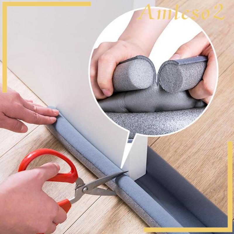 [AMLESO2]Self Adhesive Foam Door Bottom Seal Strip Soundproof Noise Reduction Rubber