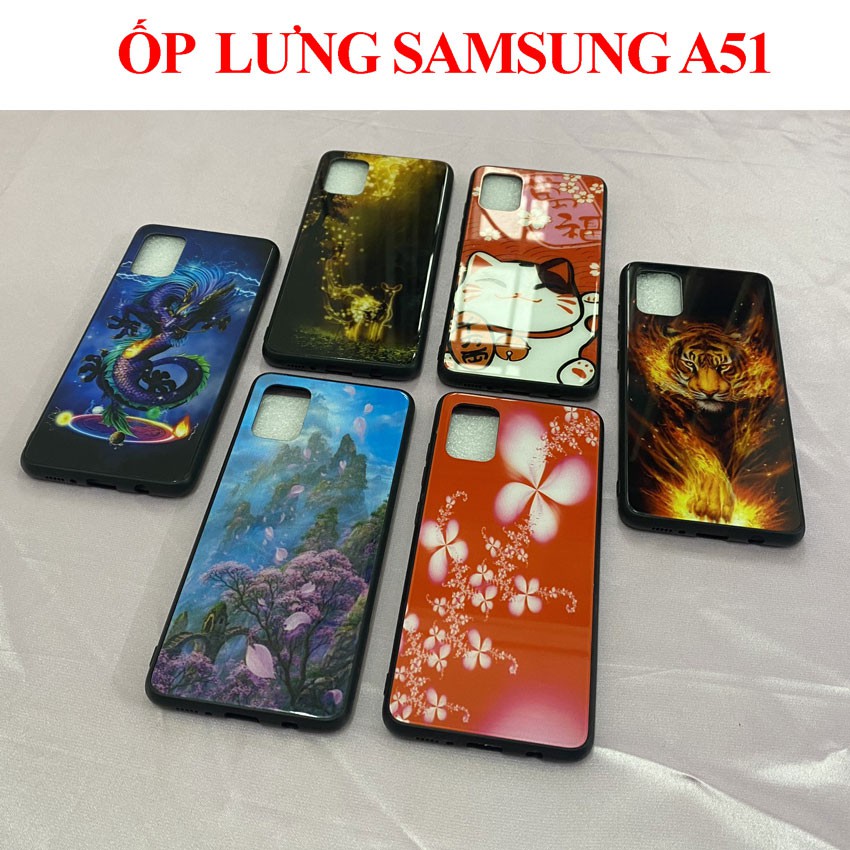 [FREESHIP] Ốp lưng Samsung A51 in hoa văn 3D đẹp,mặt kính cường lực Galaxy A51 chống trầy xước,vỏ case giá rẻ