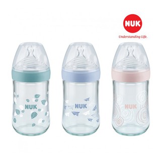 Bình sữa nuk nature sense thủy tinh 240ml núm ti s1 - m