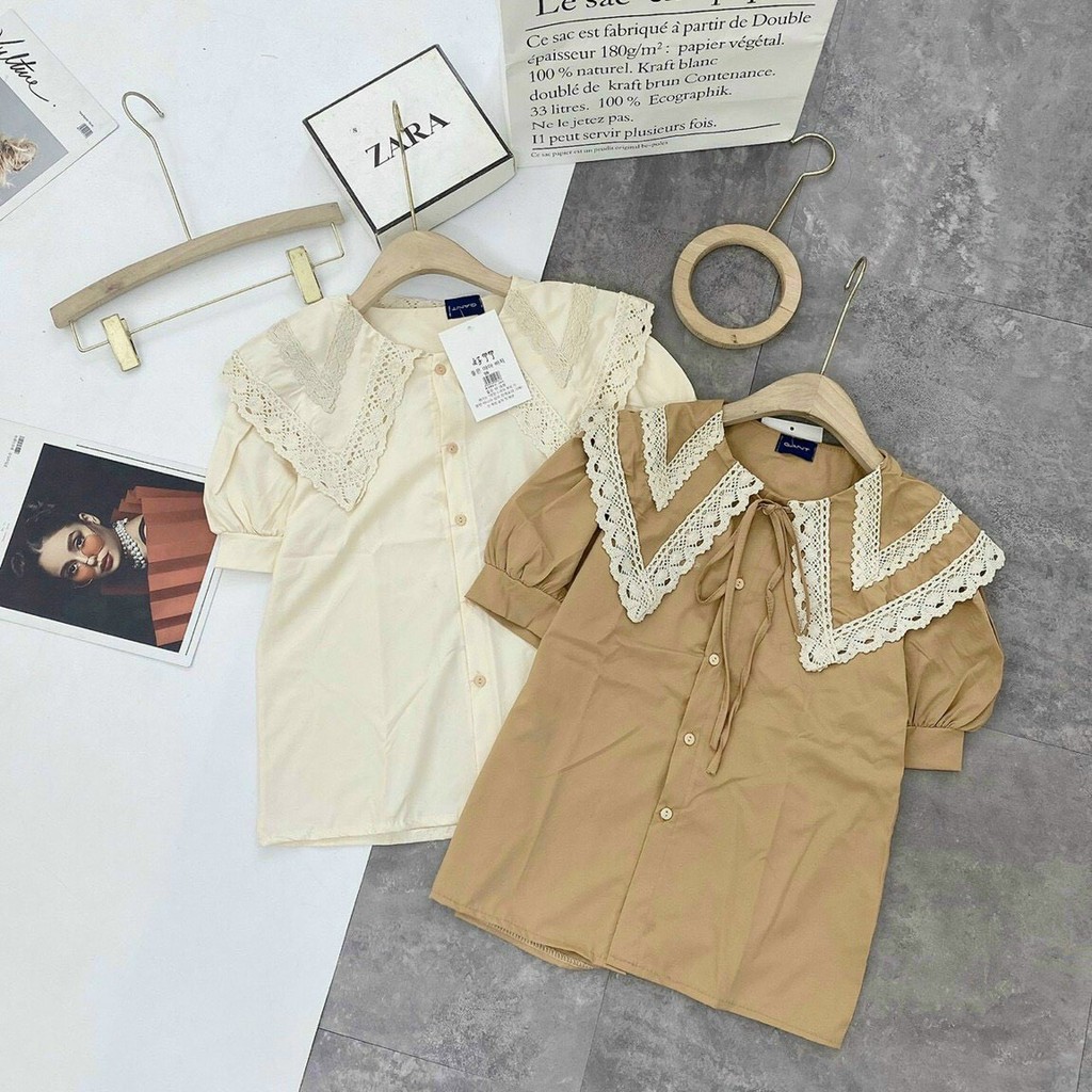 [Mã WASKT410K giảm 10K đơn 50K] SƠ MI CỔ PHA VIỀN REN 4 MÀU ( ảnh thật ) | BigBuy360 - bigbuy360.vn