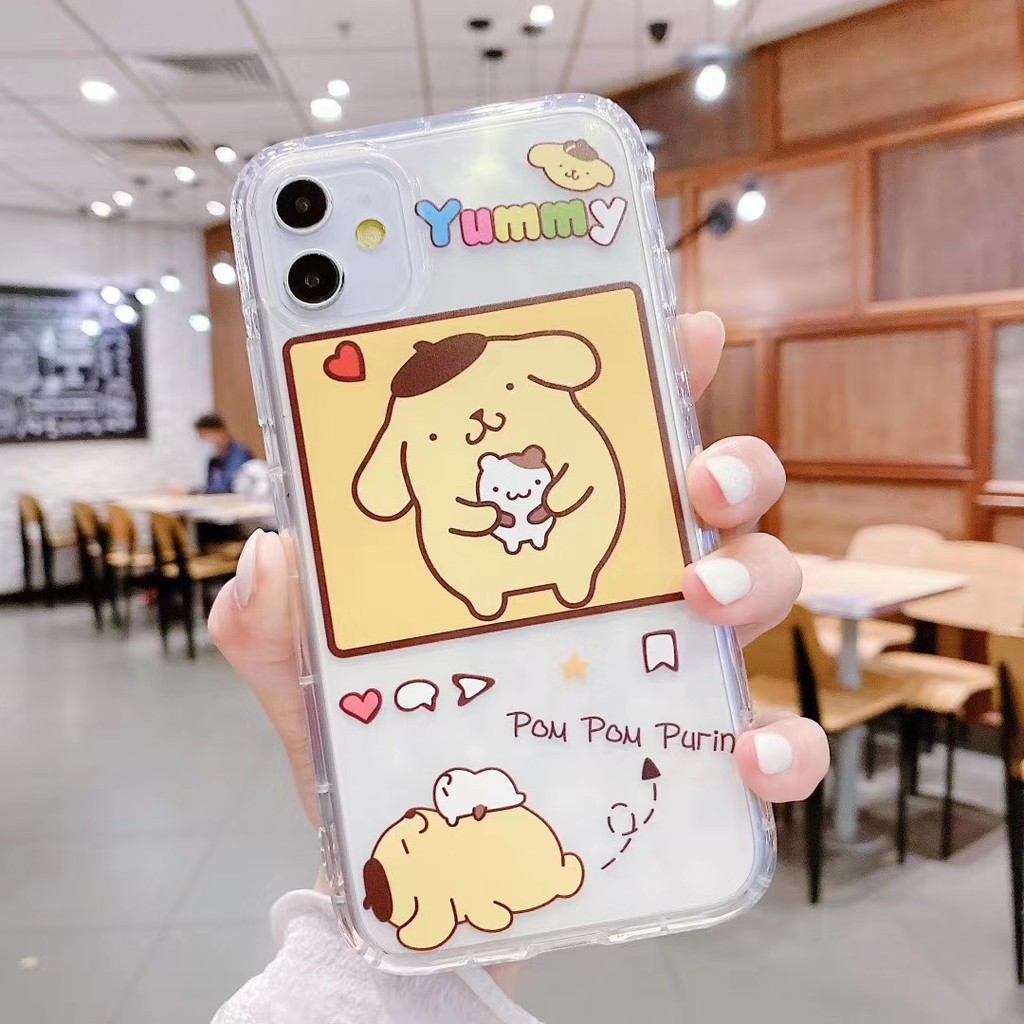 Ốp điện thoại mềm trong suốt họa tiết hoạt hình cún tai lớn 3D cho iPhone 11 11 Pro 11 Pro Max X XS XR XS Max 7 8 Plus | BigBuy360 - bigbuy360.vn