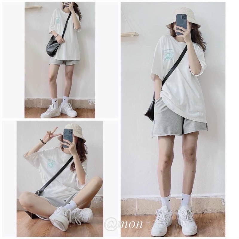 Quần Short Thun Đùi Lưng Thun Basic