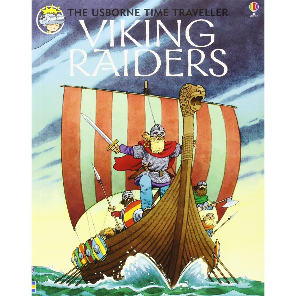 Sách đọc thiếu nhi tiếng Anh: Viking raiders pb time traveller (Usborne)