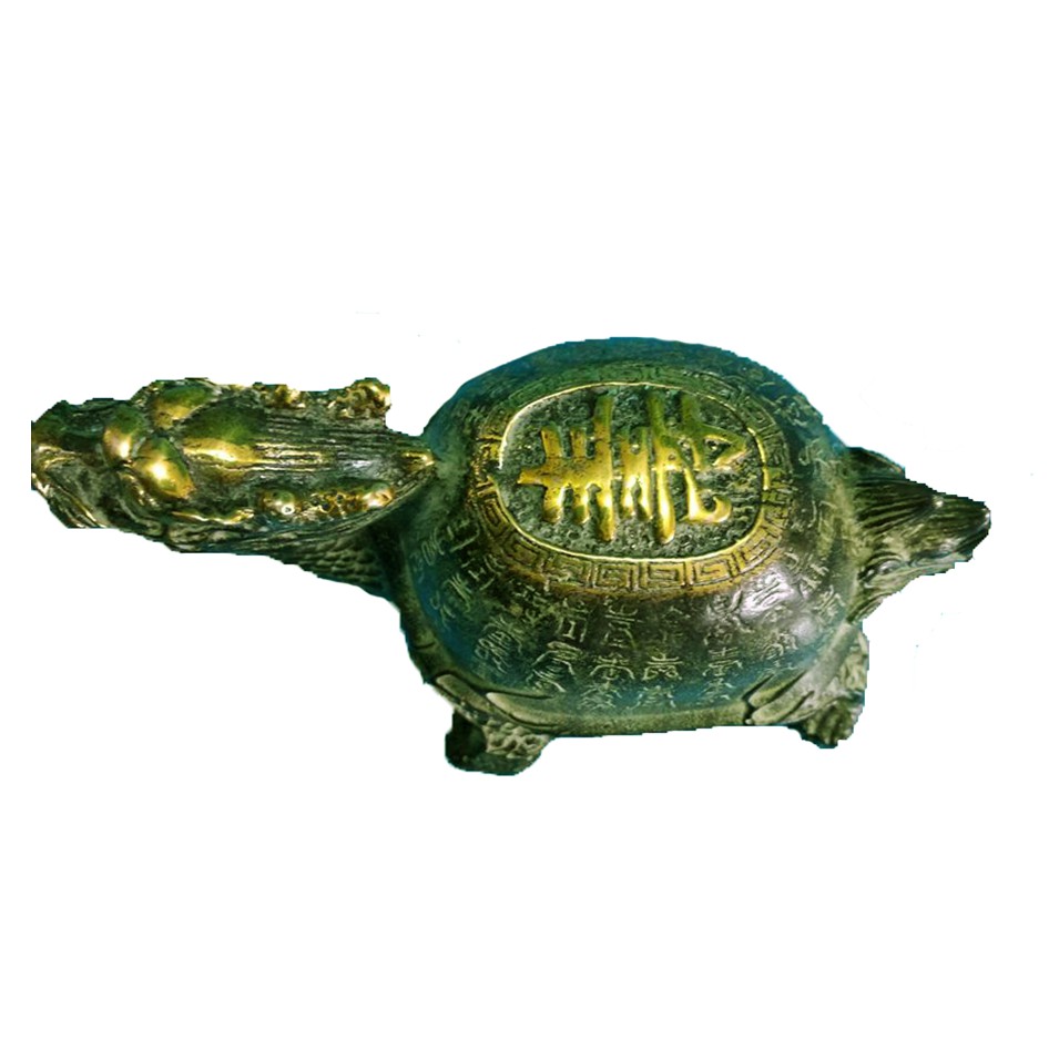 Tượng Rùa đầu rồng - Long quy cao 6cm + Tặng vòng tỳ hưu đen