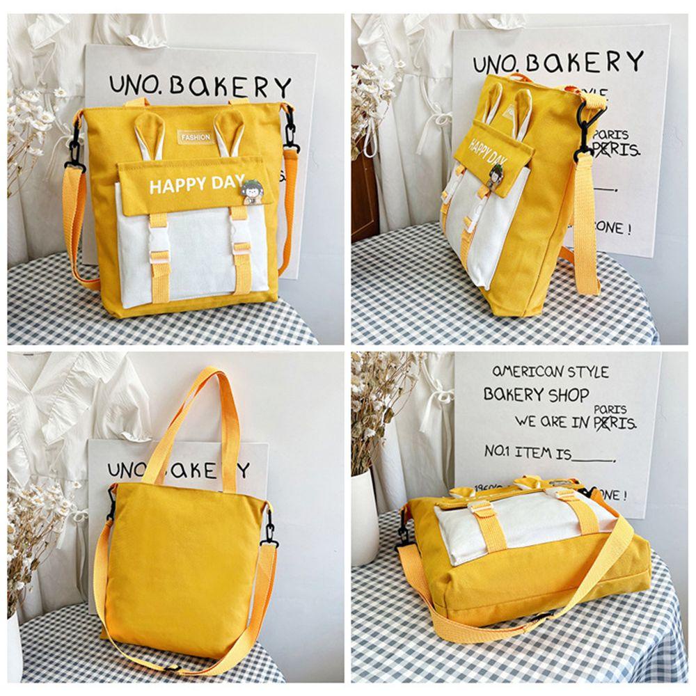 Túi Xách Đeo Chéo Vải Bạt Đơn Giản Thời Trang Du Lịch