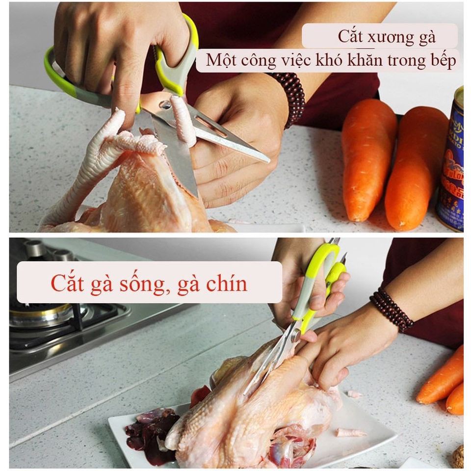 Kéo nhà bếp đa năng 6 tính năng hàng cao cấp SSGP có logo