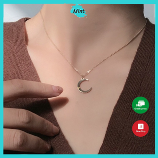 Dây Chuyền Nữ❤️FREESHIP❤️ Vòng Cổ Nữ Mảnh Mặt Trăng Nhẹ Nhàng Phong Cách Hàn Quốc